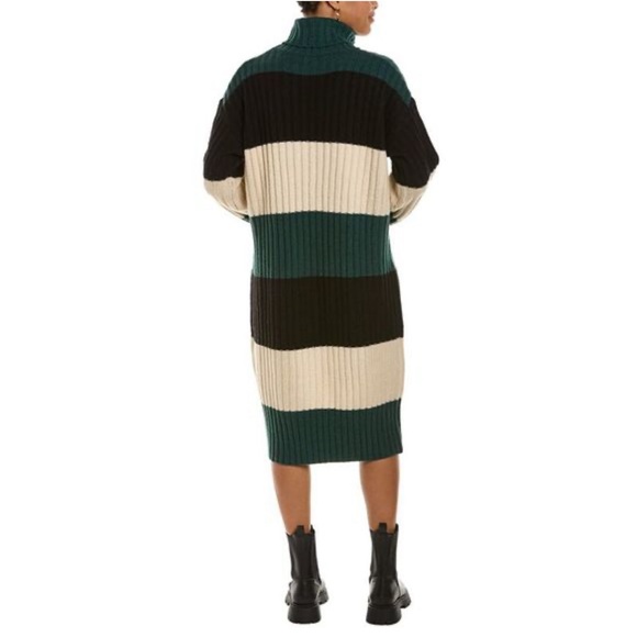 Anna Kay Womens Oversized Knit Wool-Blend Dress, Green Size Small - Picture 2 of 11